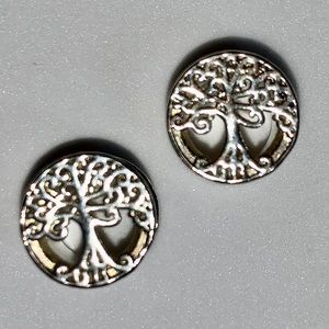 Sterling Silver Tree of Life Double Flare Plugs